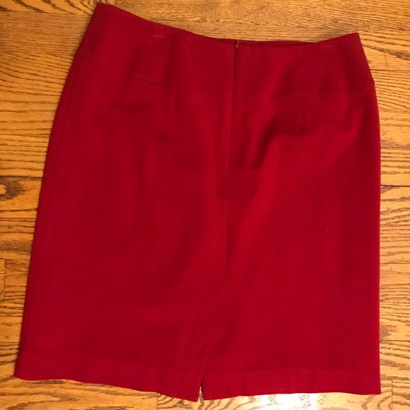 Talbots Petites Red Red Pencil Skirt - Picture 2 of 3